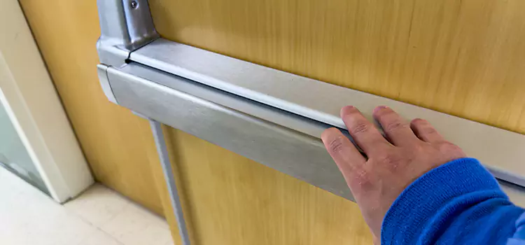 Installing a Push Bar on a Door Laguna Hills